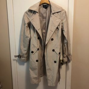 Forever 21 Beige Trench Coat w/ Belt